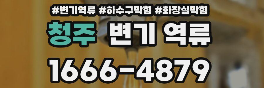 청주 변기 역류