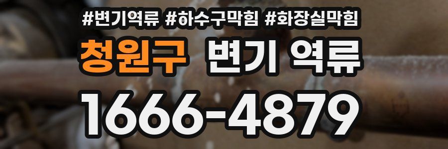 청원구 변기 역류