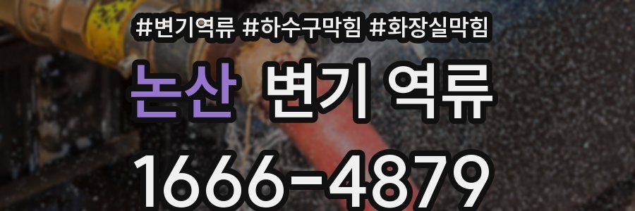 논산 변기 역류