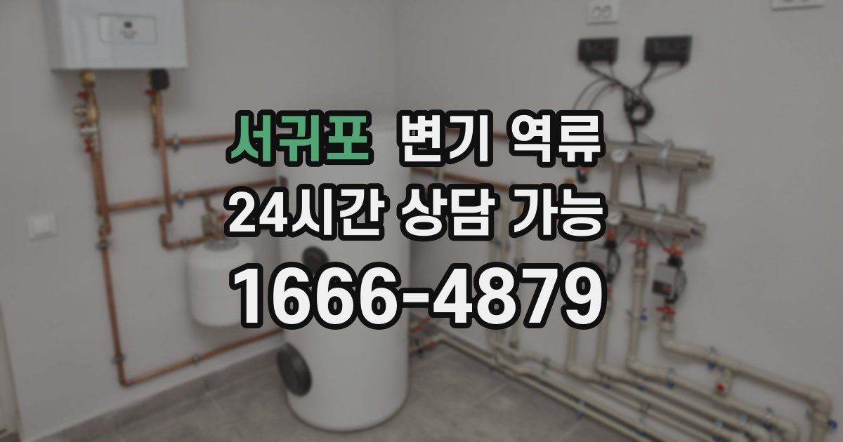 서귀포 변기 역류