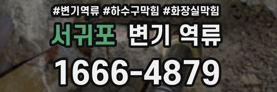 서귀포 변기 역류