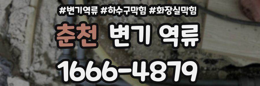 춘천 변기 역류