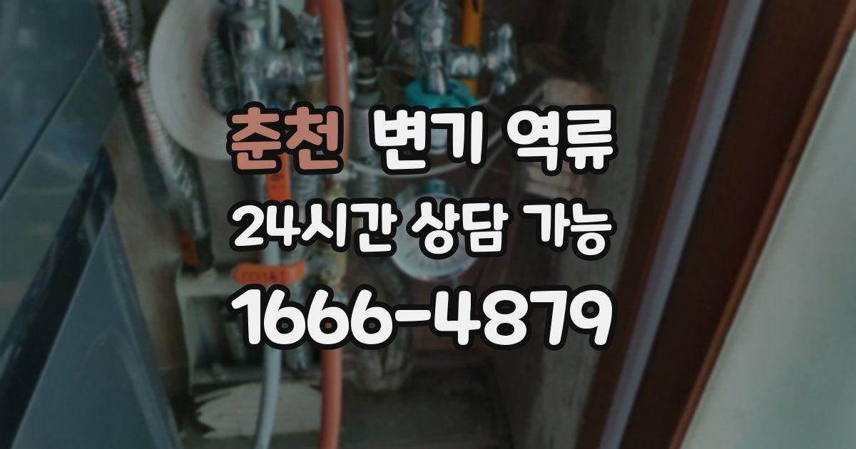 춘천 변기 역류