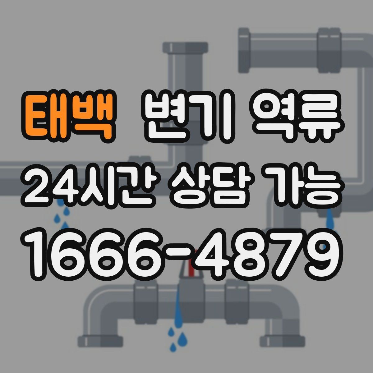 태백 변기 역류 레버를 눌러도 수위만 오를 때 원인 추정