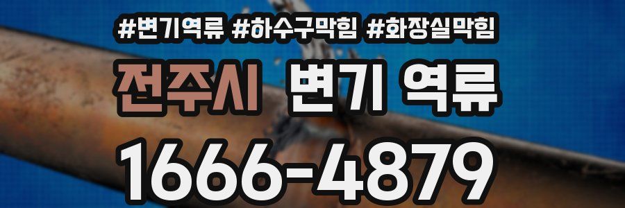 전주시 변기 역류