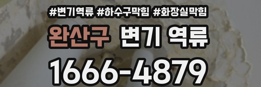 완산구 변기 역류