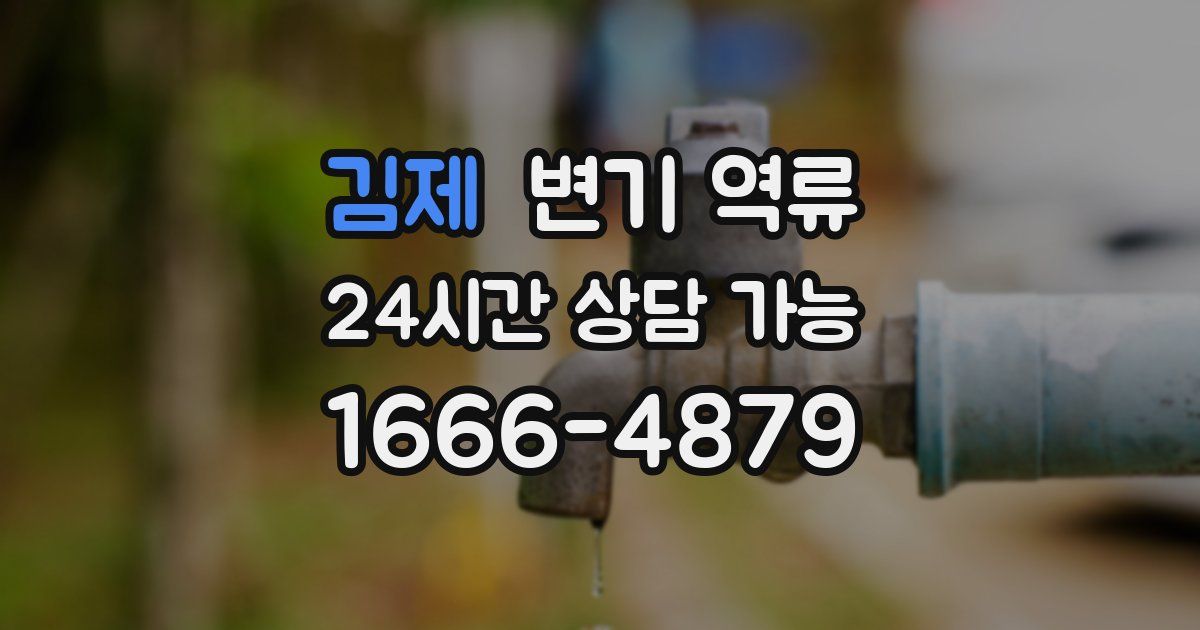 김제 변기 역류