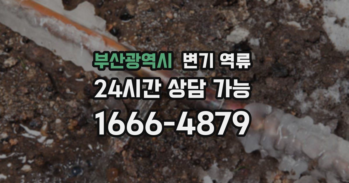 부산광역시 변기 역류