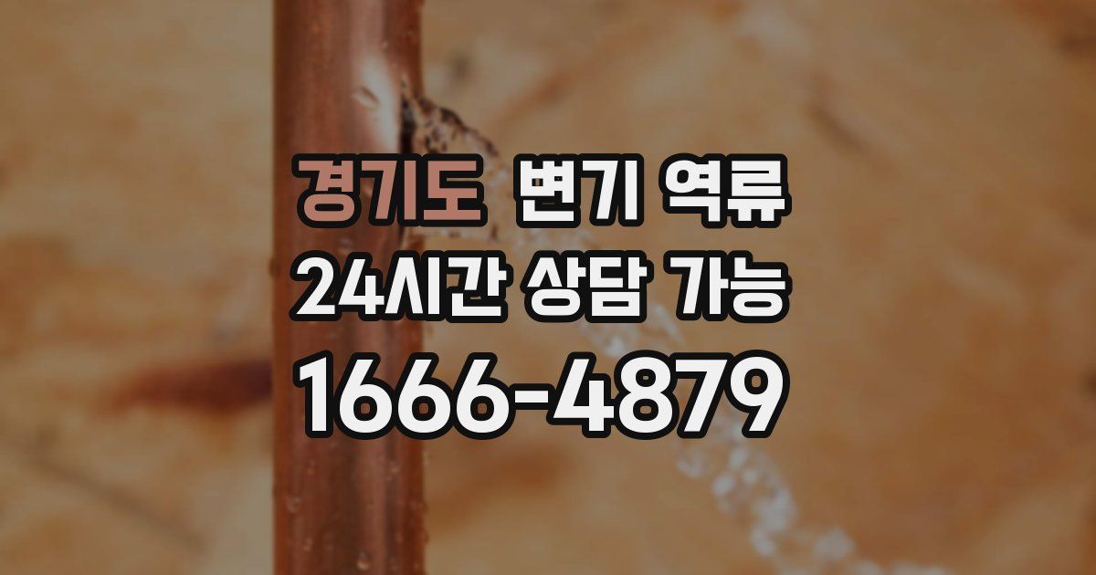 경기도 변기 역류