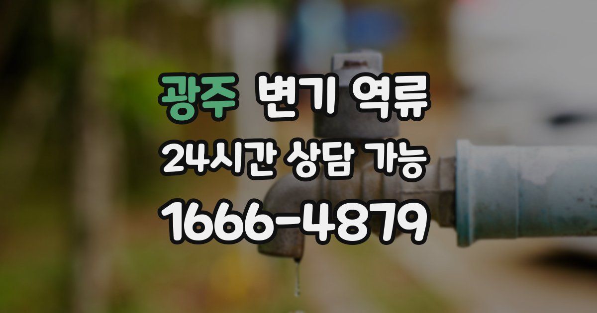 광주 변기 역류