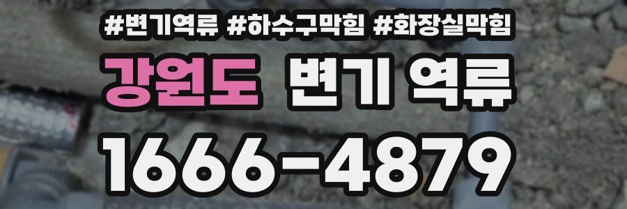 강원도 변기 역류