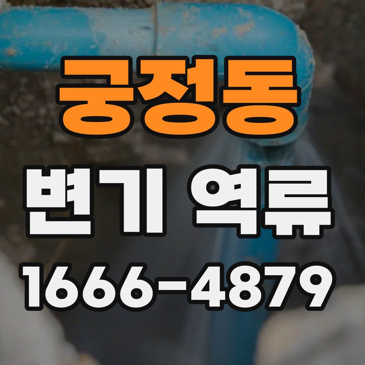 궁정동 변기 역류