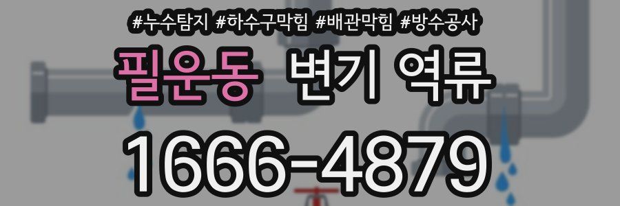 필운동 변기 역류