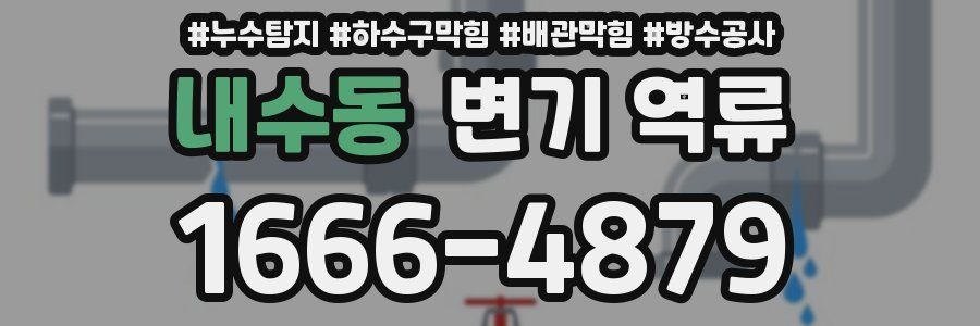 내수동 변기 역류