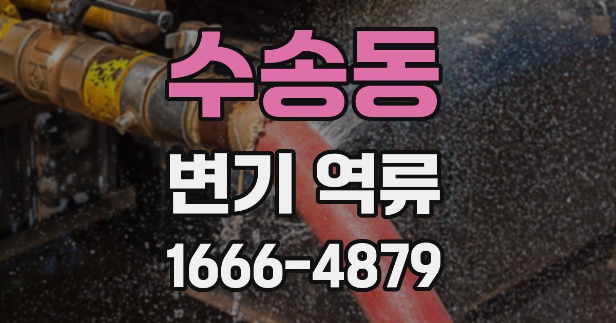수송동 변기 역류