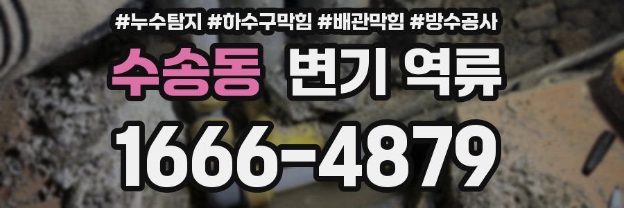 수송동 변기 역류