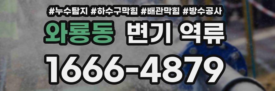 와룡동 변기 역류
