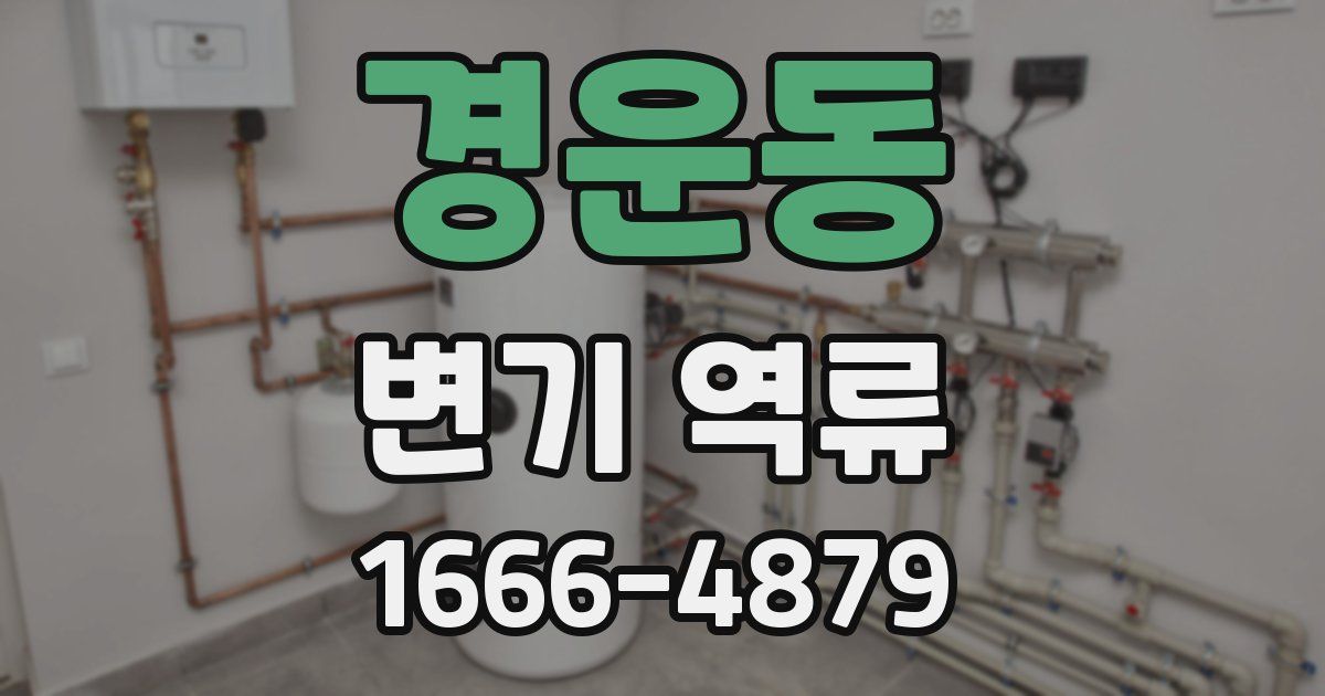 경운동 변기 역류