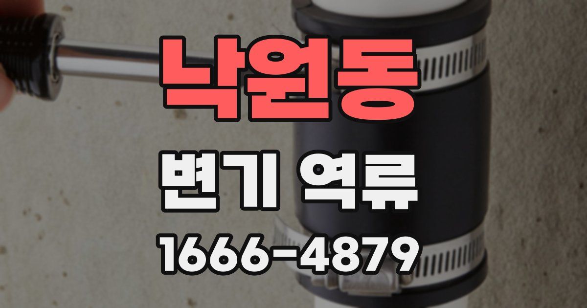 낙원동 변기 역류