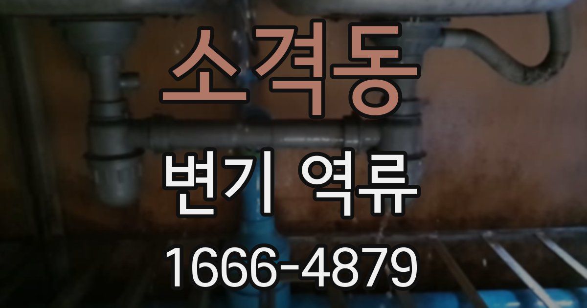 소격동 변기 역류