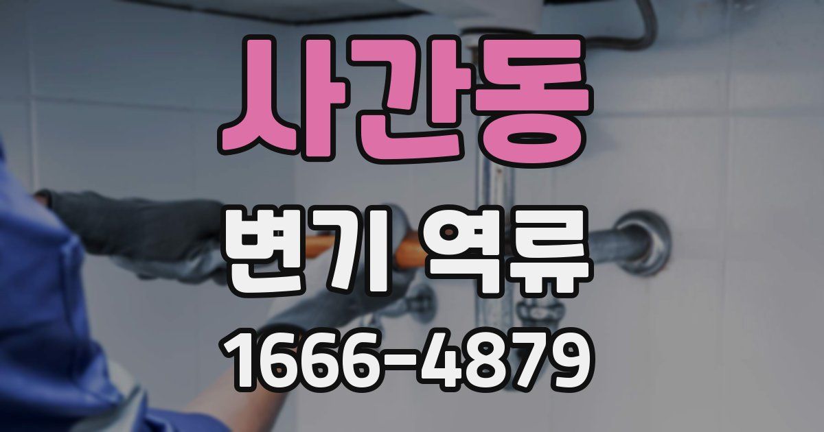 사간동 변기 역류