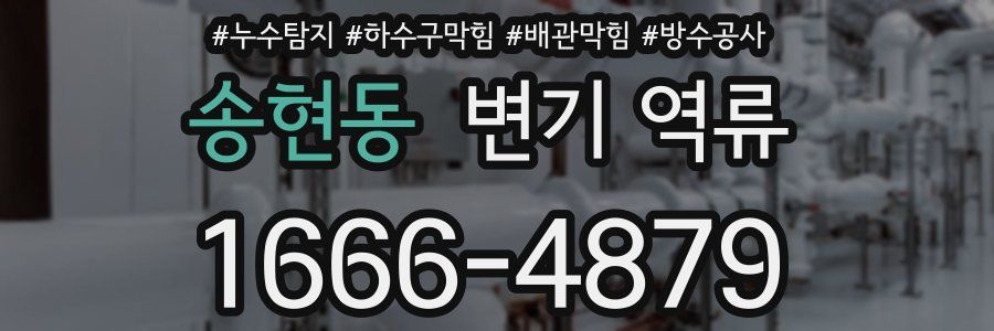 송현동 변기 역류