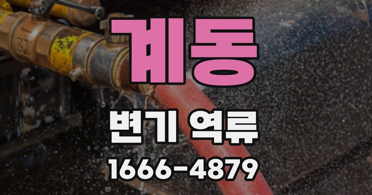 계동 변기 역류