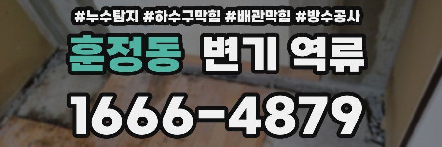 훈정동 변기 역류