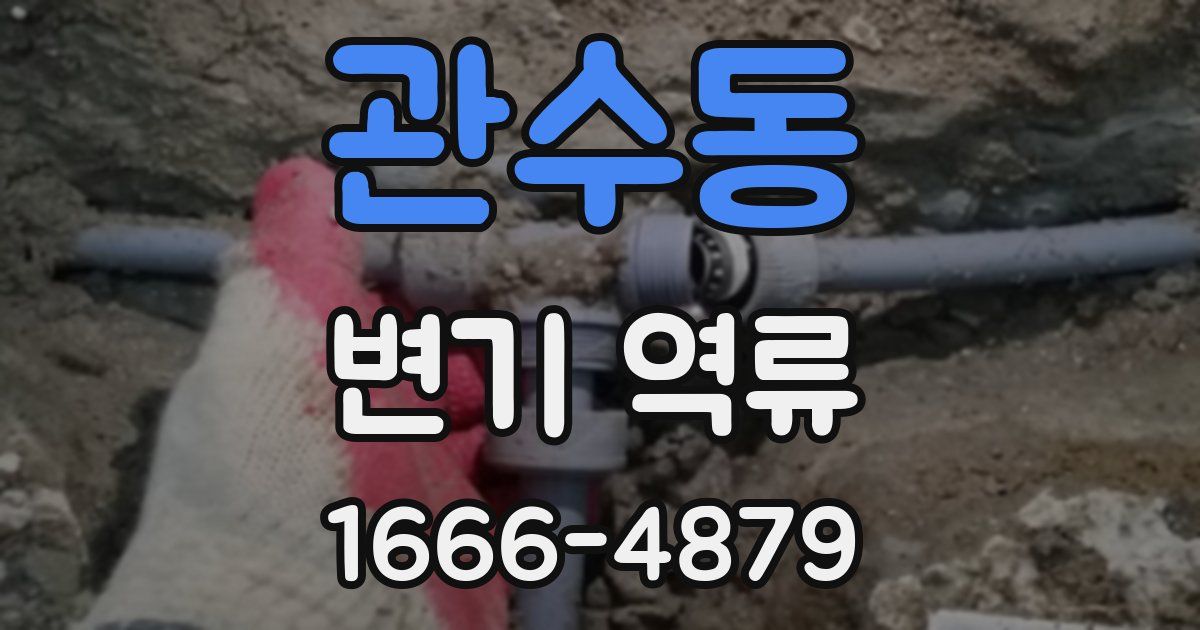 관수동 변기 역류