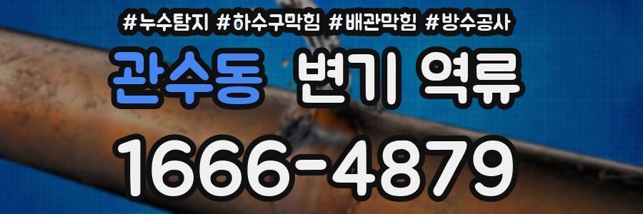 관수동 변기 역류