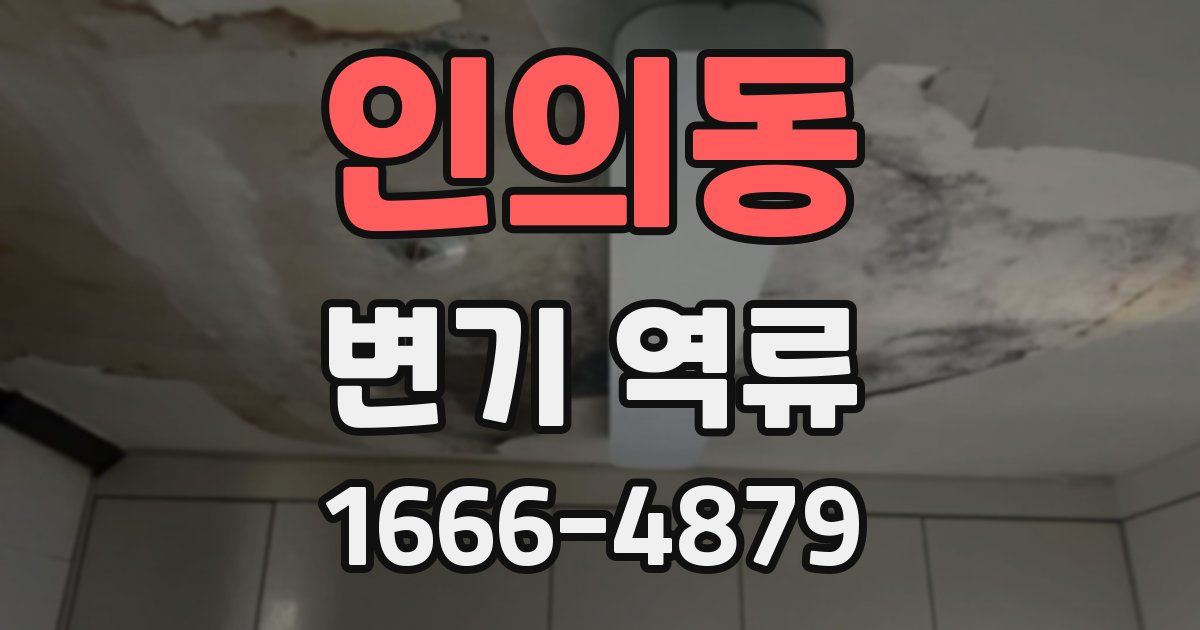 인의동 변기 역류