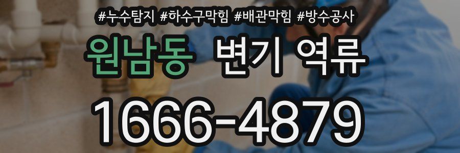 원남동 변기 역류