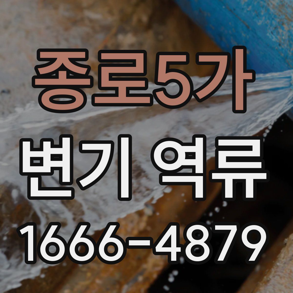 종로5가 변기 역류