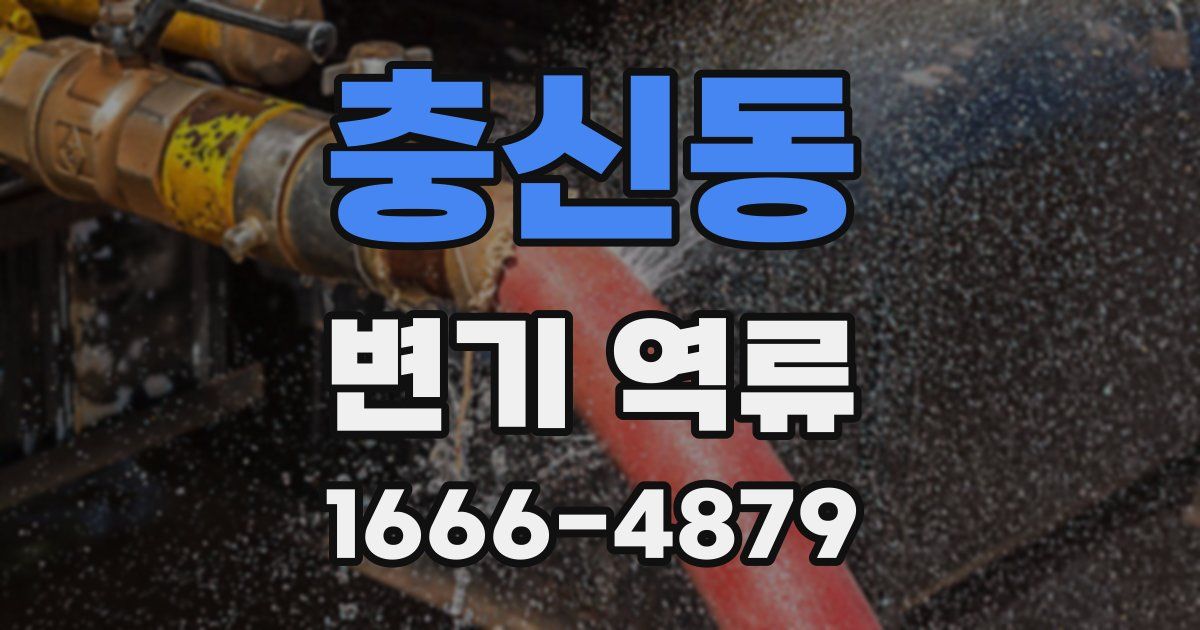 충신동 변기 역류