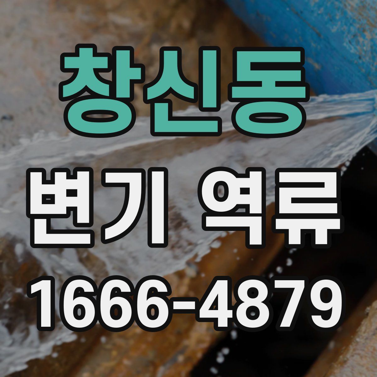 창신동 변기 역류