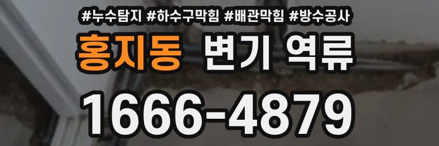 홍지동 변기 역류