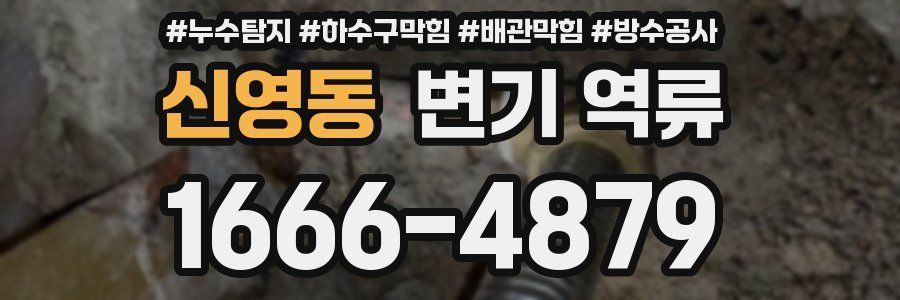 신영동 변기 역류