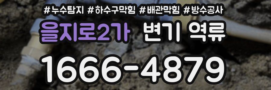 을지로2가 변기 역류