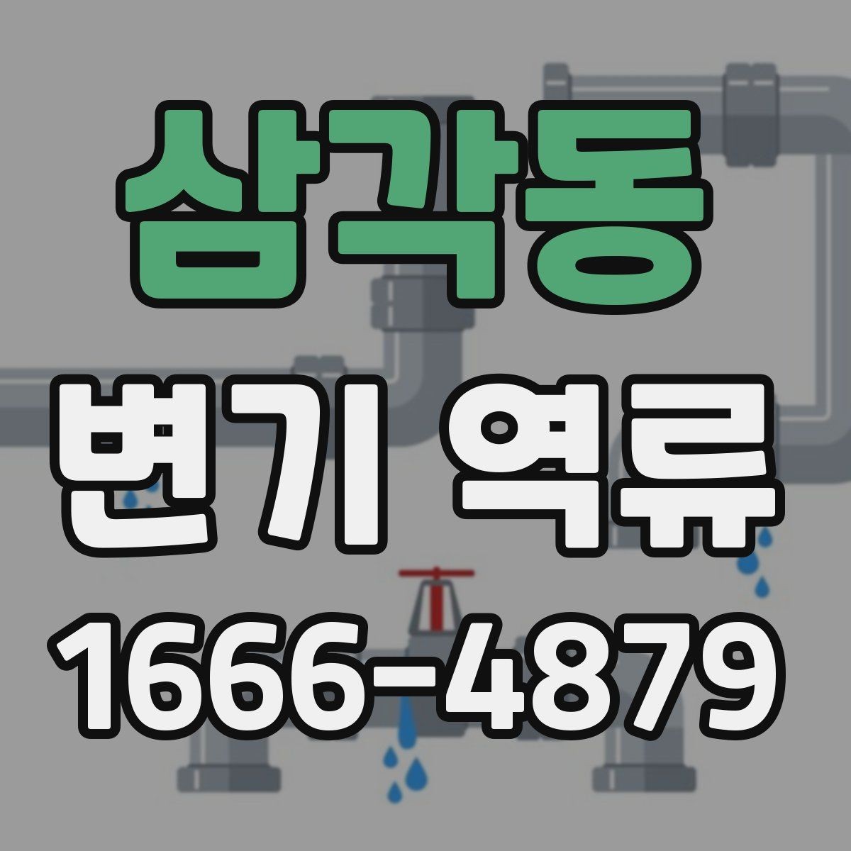 삼각동 변기 역류 원인 파악을 위한 기본 점검