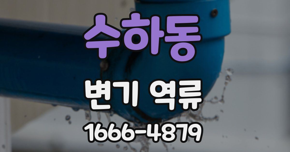 수하동 변기 역류