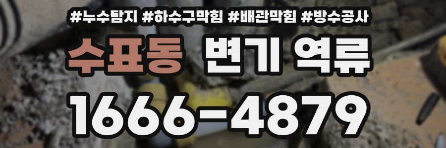 수표동 변기 역류