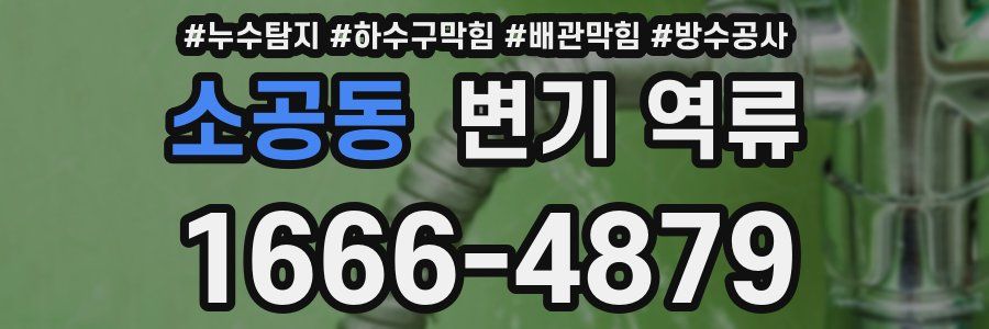 소공동 변기 역류