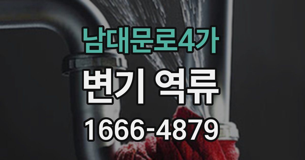 남대문로4가 변기 역류
