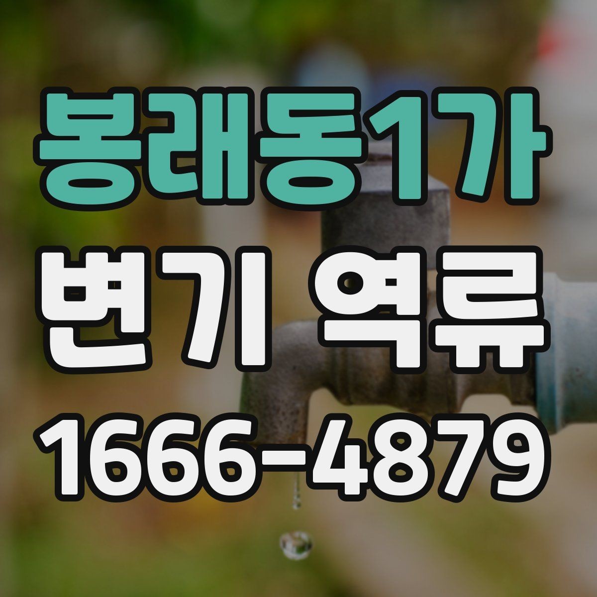 봉래동1가 변기 역류 오래된 건물에서 자주 생기는 배경