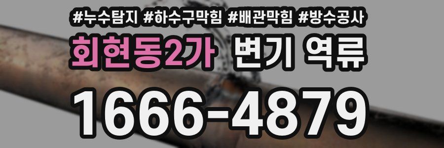 회현동2가 변기 역류