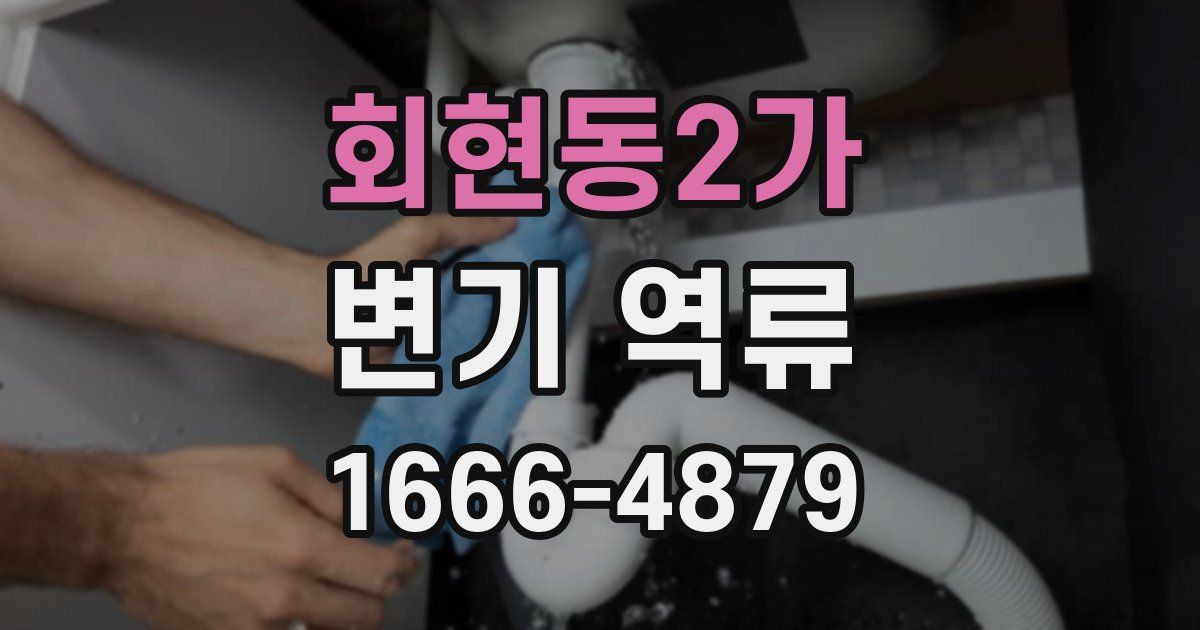회현동2가 변기 역류