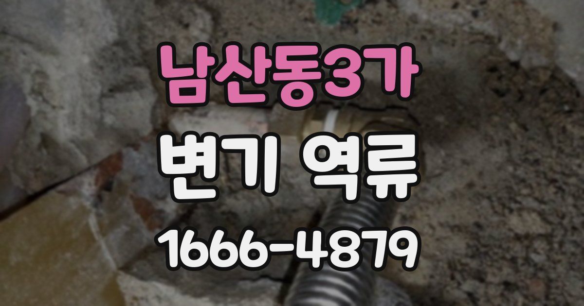 남산동3가 변기 역류
