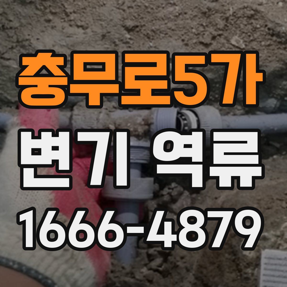 충무로5가 변기 역류