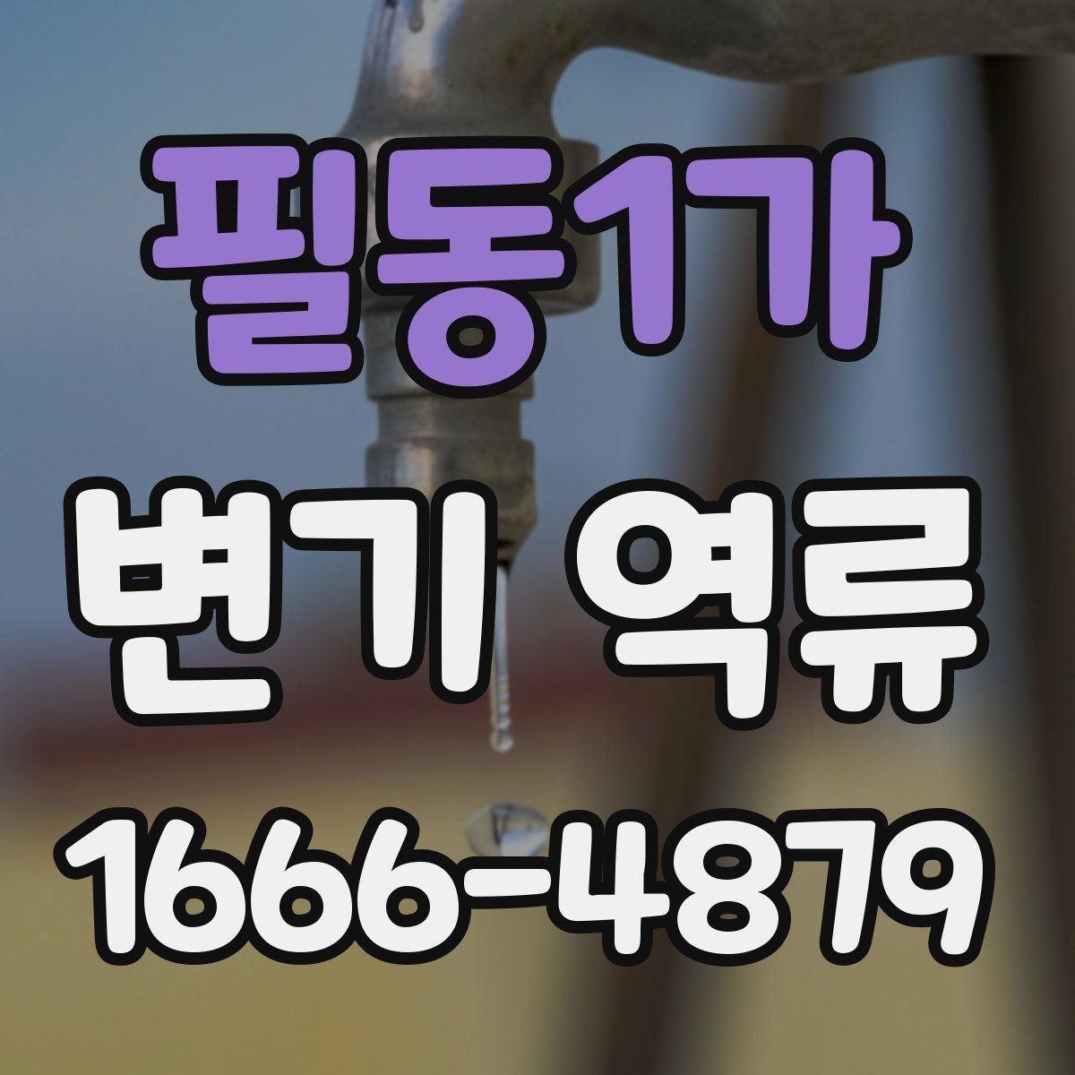 필동1가 변기 역류 재발 방지를 위한 청소와 관리
