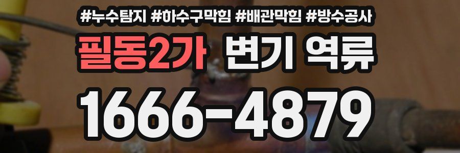 필동2가 변기 역류